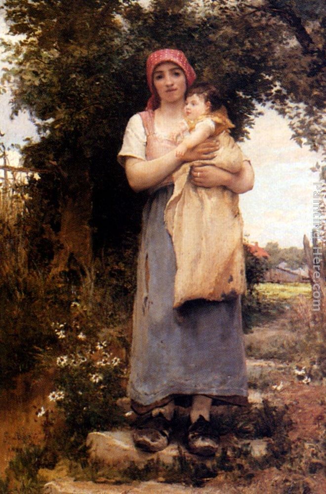 Georges Laugee A Mother Holding Her Child